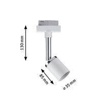 URail Schienenspot Pure II Einzelspot GU10 max. 10W dimmbar 