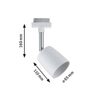 URail Schienenspot Cover Einzelspot GU10 max. 10W dimmbar 23
