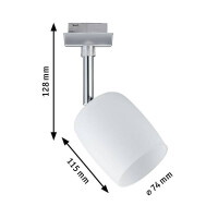 URail Schienenspot Blossom Einzelspot G9 max. 10W dimmbar 23