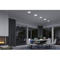 VariFit LED Einbaupanel Veluna IP44 rund 185mm White Switch 