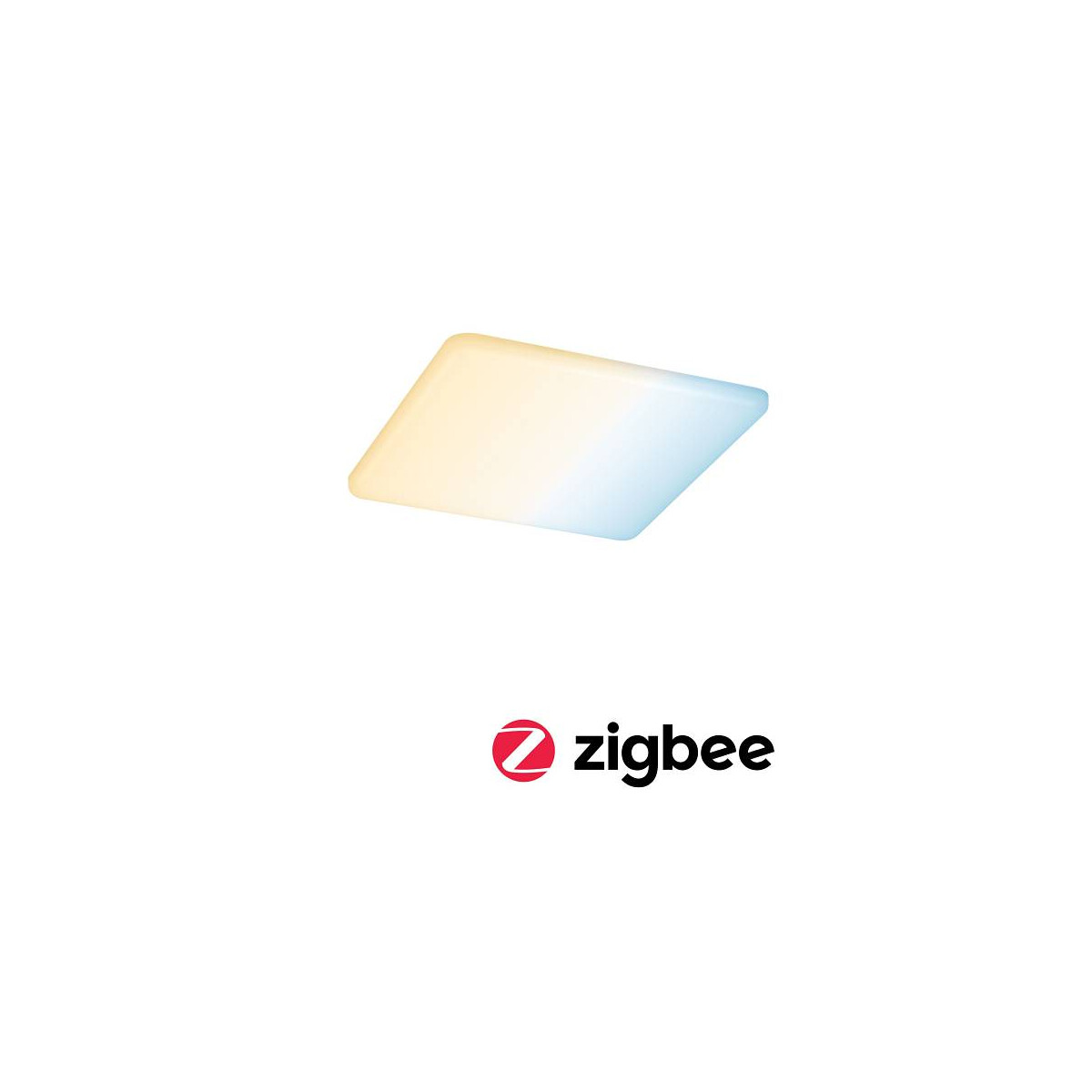 VariFit LED Einbaupanel Smart Home Zigbee Veluna IP44 eckig 185x185mm Tunable White Satin dimmbar