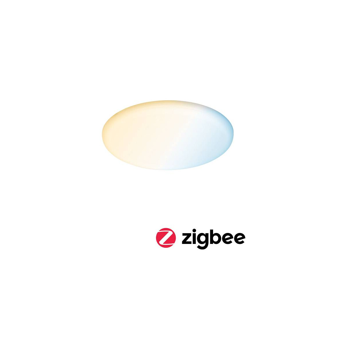 VariFit LED Einbaupanel Smart Home Zigbee Veluna IP44 rund 215mm Tunable White Satin dimmbar