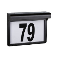 Solar LED Hausnummernleuchte Dayton II IP44 3000K 2lm Schwar