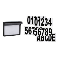 Solar LED Hausnummernleuchte Dayton II IP44 3000K 2lm Schwar