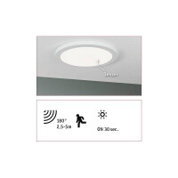 LED Einbaupanel 2in1 Cover-it rund 330mm 1700lm 4000K Wei&sz