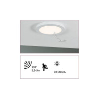 LED Einbaupanel 2in1 Cover-it rund 225mm 1200lm 4000K Wei&sz
