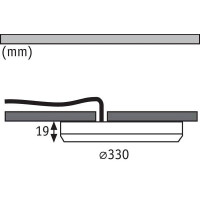 Paulmann LED Einbaupanel 2in1 Cover-it rund 330mm 1700lm 400