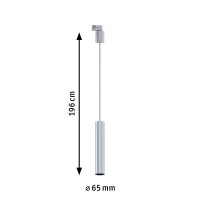 ProRail3 Pendel Artemons GU10 max. 10W dimmbar 230V Silber 6