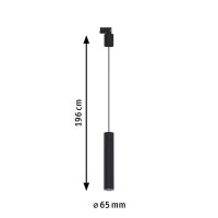ProRail3 Pendel Artemons GU10 max. 10W dimmbar 230V Schwarz 