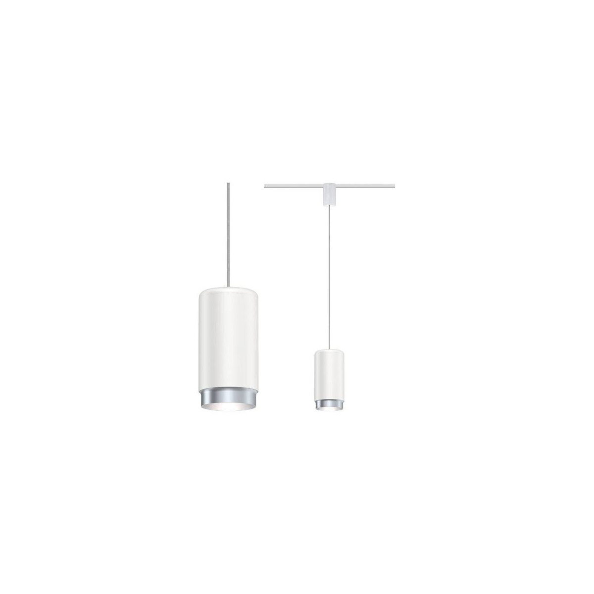 URail Pendel Corus E27 max. 50W dimmbar 230V Weiß