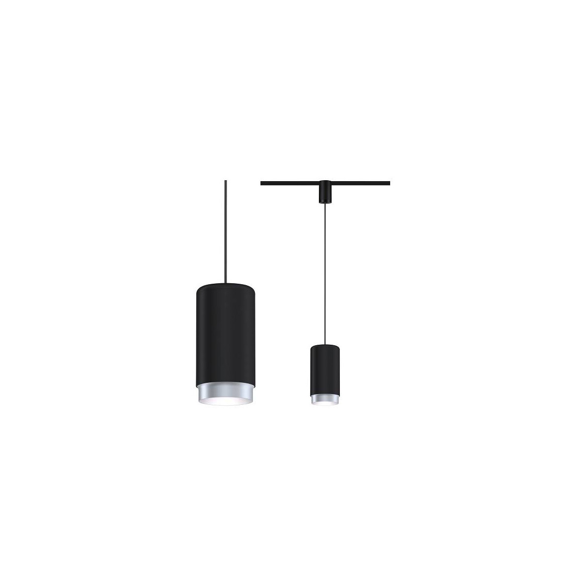 URail Pendel Corus E27 max. 50W dimmbar 230V Schwarz