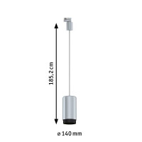 ProRail3 Pendel Corus E27 max. 50W dimmbar 230V Silber 6