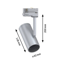 ProRail3 Schienenspot Apol E27 max. 50W dimmbar 230V Chrom 6