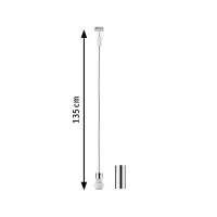 URail Pendel 2Easy E27 max. 20W dimmbar 230V Weiß Chro