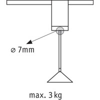URail Pendeladapter Universal max. 100W 230V Chrom matt 5