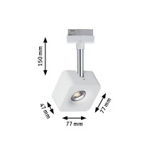 URail LED Schienenspot Cube Einzelspot 540lm 8W 2700K dimmba