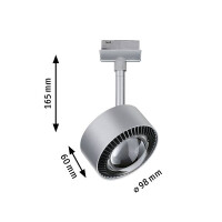 URail LED Schienenspot Aldan Einzelspot 498lm 8W 2700K dimmb