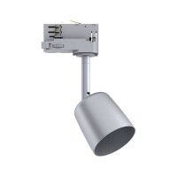 ProRail3 Schienenspot Cover GU10 max. 10W dimmbar 230V Silbe