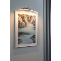 LED Bilderleuchte Bento 3000K 480lm 230V 8,5W Nickel geb&uum