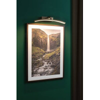 LED Bilderleuchte Bento 3000K 480lm 230V 8,5W Altmessing 3