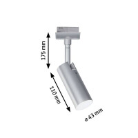 URail LED Schienenspot Tubo Einzelspot 234lm 4,5W 4000K 230V