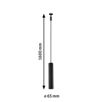 URail Pendel Catalejo GU10 max. 10W dimmbar 230V Schwarz mat