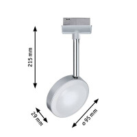 URail LED Schienenspot Discus Einzelspot 375,6lm 5,3W 2700K 