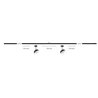 URail Schiene 50 cm 230V Schwarz matt 4