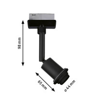 URail Schienenspot DecoSystems Einzelspot E14 max. 20W dimmb