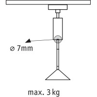 URail Pendeladapter Universal max. 50W 230V Schwarz matt 8