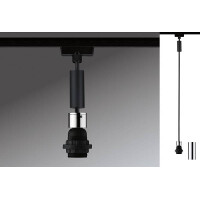 URail Pendel 2Easy E27 max. 20W dimmbar 230V Schwarz matt Ch
