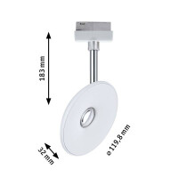 URail LED Schienenspot Sphere Einzelspot 493lm 7W 2700K dimm