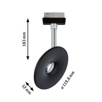 URail LED Schienenspot Sphere Einzelspot 493lm 7W 2700K dimm