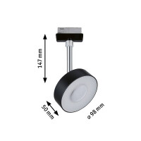 URail LED Schienenspot Circle Einzelspot 160lm 5W 4000K dimm