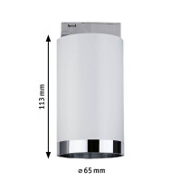 URail Schienenspot Tube Einzelspot GU10 max. 10W dimmbar 230