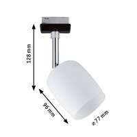 URail Schienenspot Blossom Einzelspot G9 max. 10W dimmbar 23