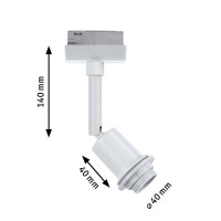 URail Schienenspot DecoSystems Einzelspot E14 max. 20W dimmb