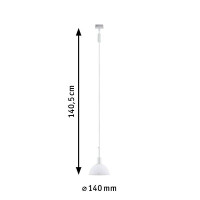 URail Pendel Sarrasani E14 max. 20W dimmbar 230V Weiß 