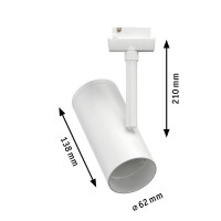 URail Schienenspot Apol Einzelspot E27 max. 50W dimmbar 230V