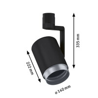 URail Schienenspot Asthene Einzelspot E27 max. 50W dimmbar 2