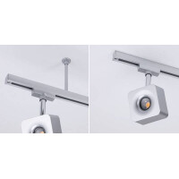 URail Zubehör Schienenabhängung 23mm Chrom matt 3