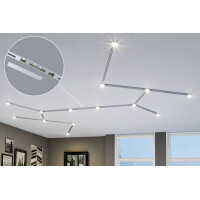 URail Einspeisung Mitte 304x18mm max. 1.000/1.000W Chrom mat