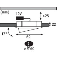 Möbeleinbauleuchten Micro Line Swivel schwenkbar rund 6
