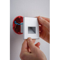 LED Wandeinbauleuchte Edge Quadro eckig 80x5mm 1,2W 50lm 230