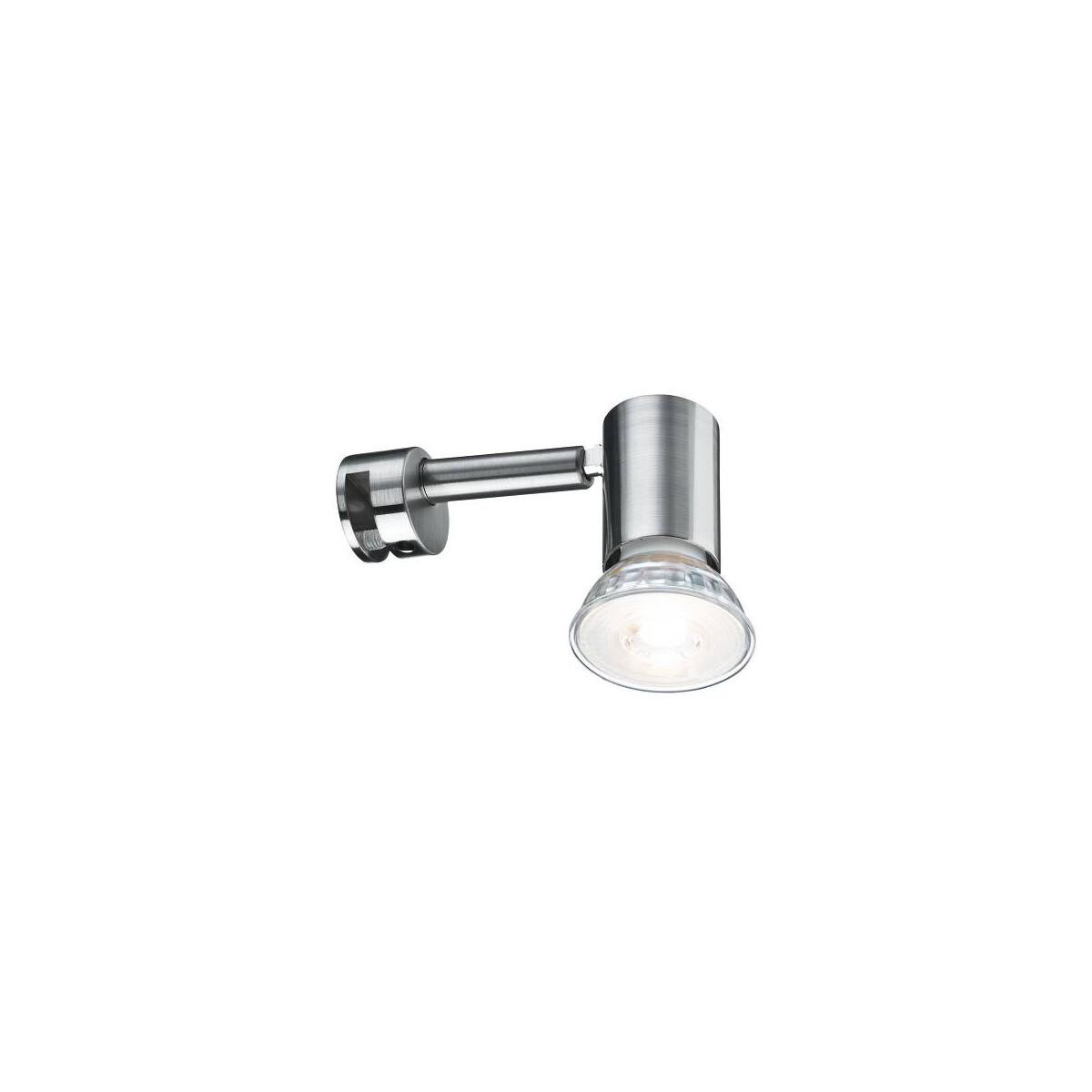 Spiegelleuchte Simplo GU10 2700K 345lm 230V 5,3W Eisen gebürstet