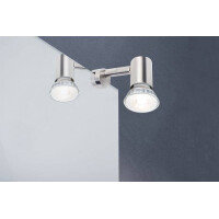 Spiegelleuchte Simplo GU10 2700K 345lm 230V 5,3W Eisen geb&u