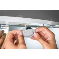 LED Möbeleinbauleuchten Spiegelschrank rund 65mm 2x2,5W