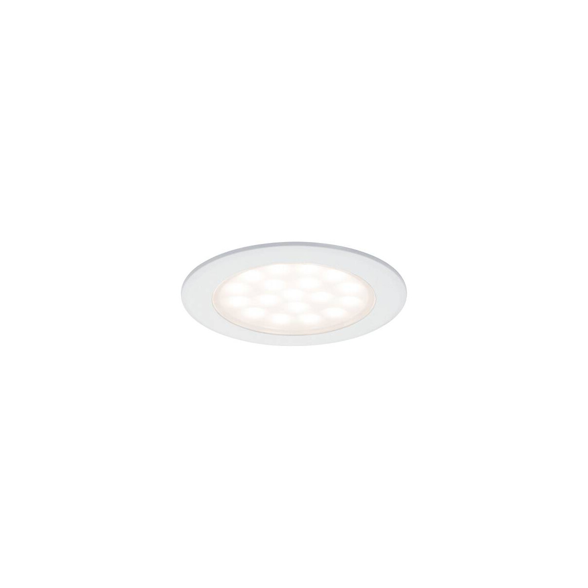 LED Möbeleinbauleuchten Spiegelschrank rund 65mm 2x2,5W 2x180lm 230/12V 3000K Weiß matt