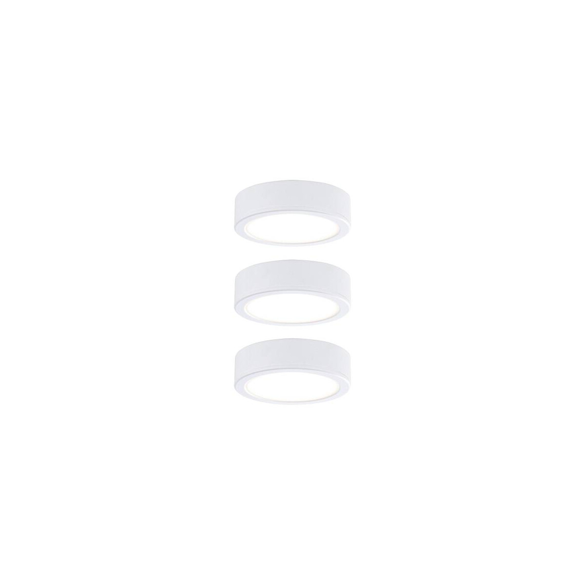 LED Unterschrankleuchte Pukk 3x3,5W 65mm 3x210lm 230V rund Weiß