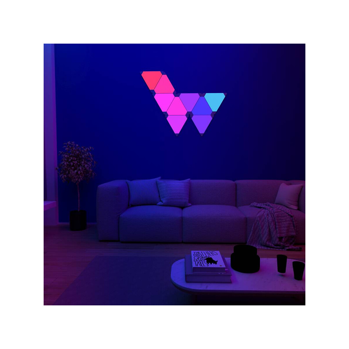 LED Smart Panel Triangle Light